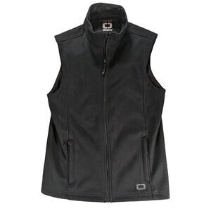 OGIO Brushed Back‎ Fleece Heavy Knit Vest Zippered Pockets Full Zip Mens Small